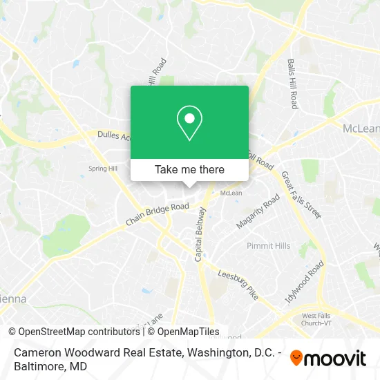 Cameron Woodward Real Estate map