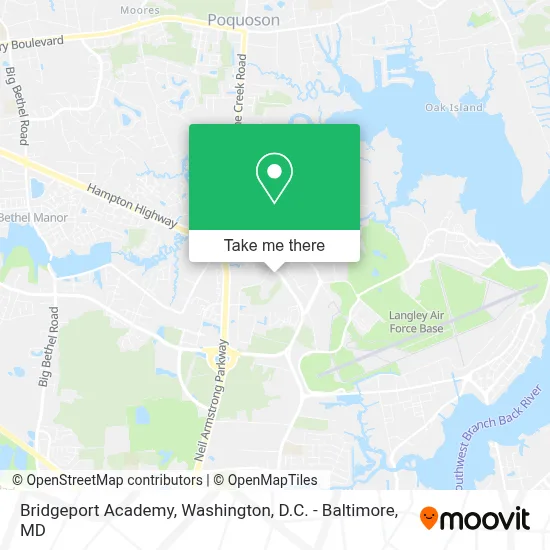 Bridgeport Academy map