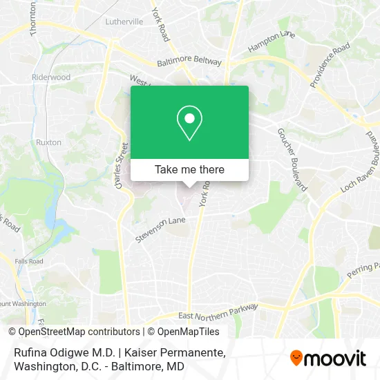 Rufina Odigwe M.D. | Kaiser Permanente map