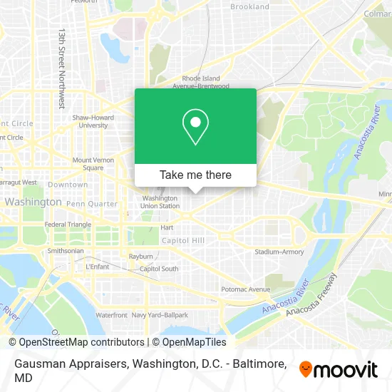 Gausman Appraisers map