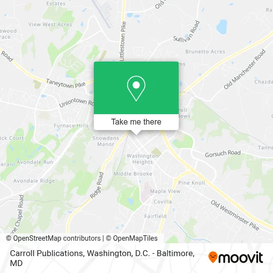 Carroll Publications map