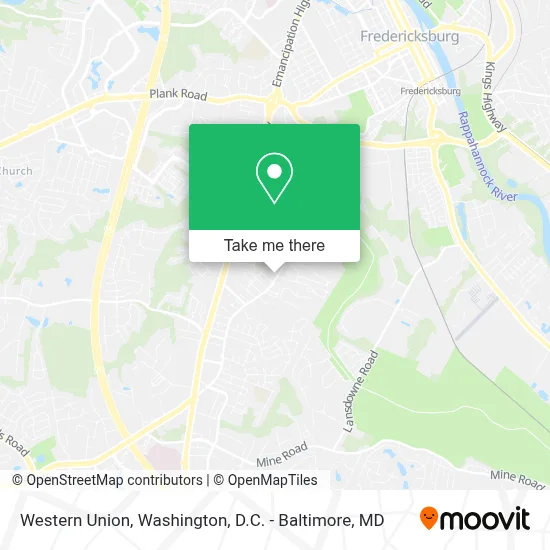 Western Union map