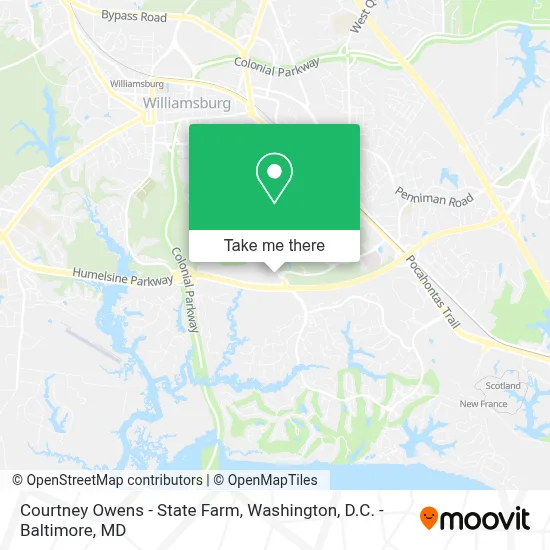 Courtney Owens - State Farm map