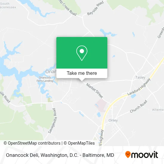 Onancock Deli map