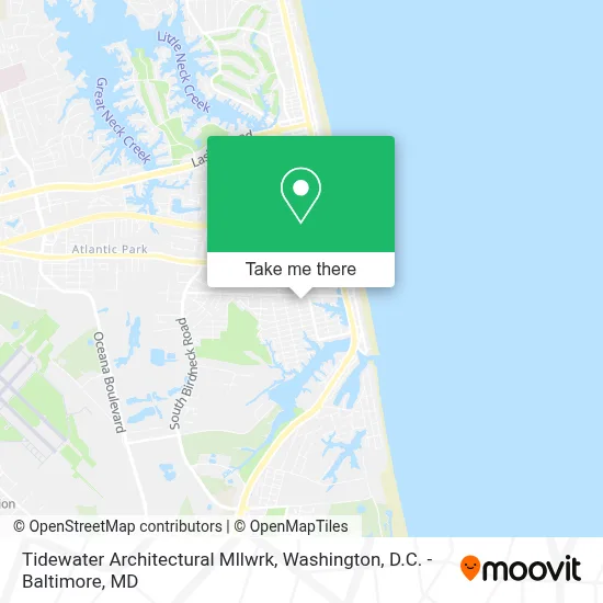 Tidewater Architectural Mllwrk map
