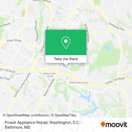 Power Appliance Repair map