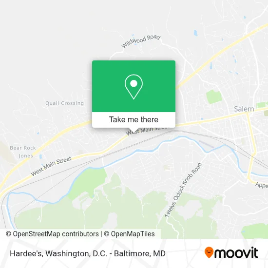 Hardee's map