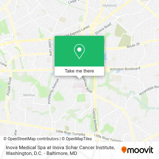 Inova Medical Spa at Inova Schar Cancer Institute map