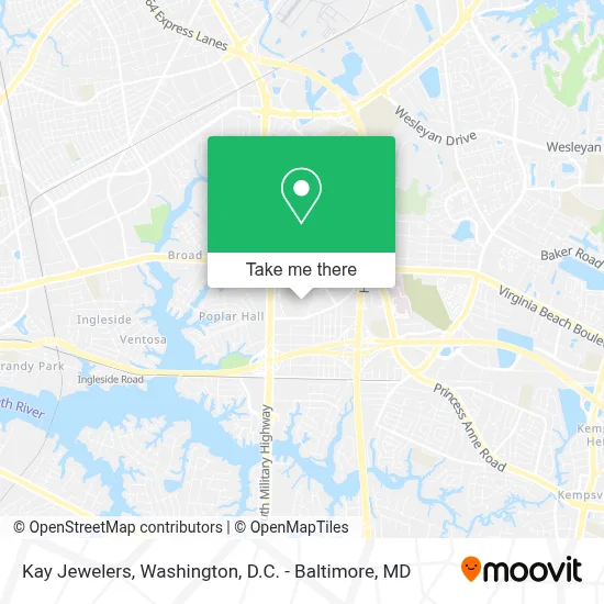 Kay Jewelers map