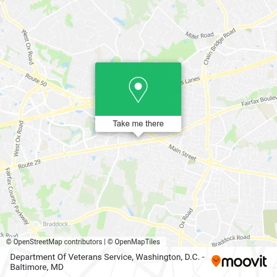 Department Of Veterans Service map