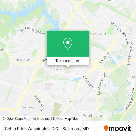 Get In Print map