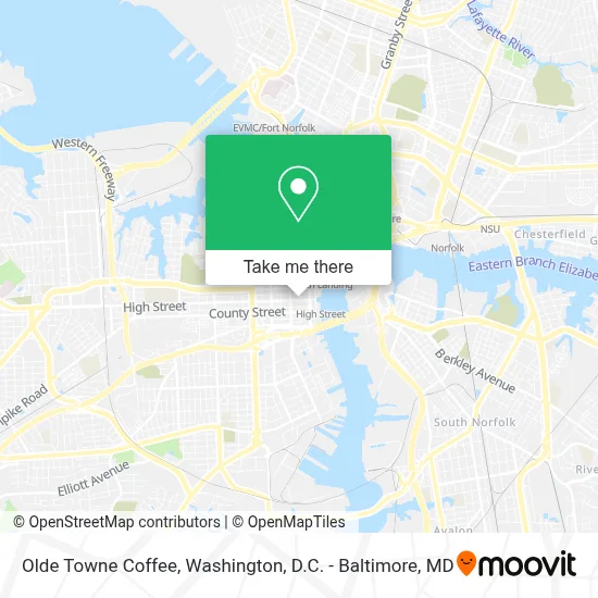 Olde Towne Coffee map