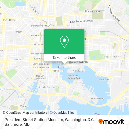 President Street Station Museum map