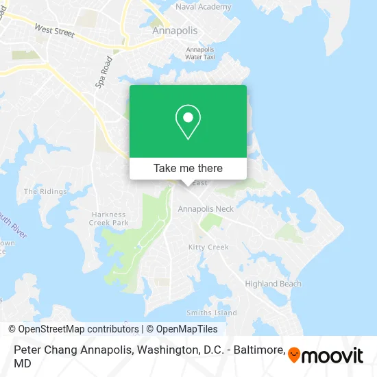 Peter Chang Annapolis map
