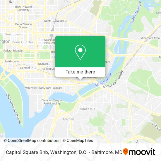 Capitol Square Bnb map