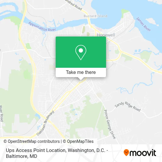 Ups Access Point Location map