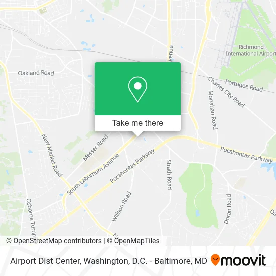 Airport Dist Center map