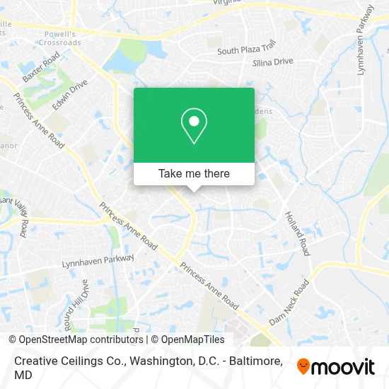 Creative Ceilings Co. map