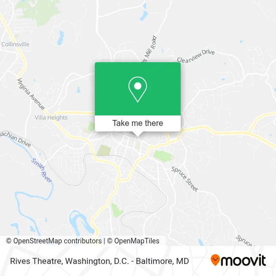 Rives Theatre map
