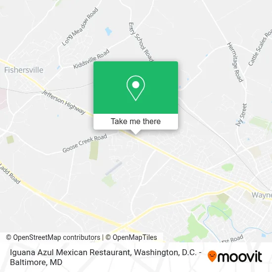 Iguana Azul Mexican Restaurant map