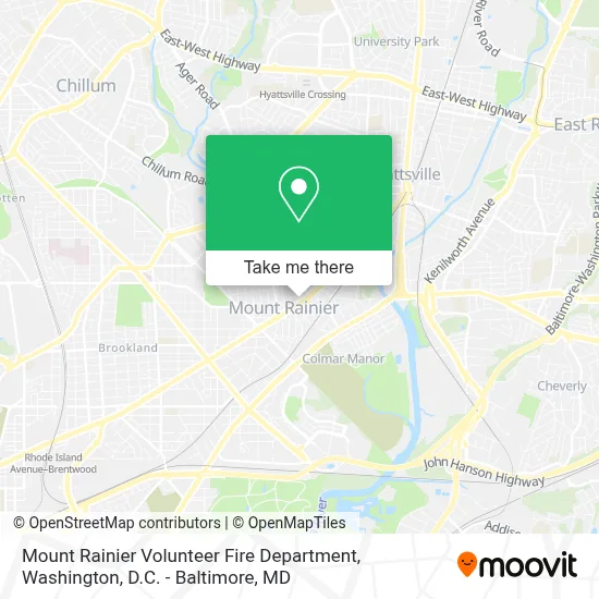 Mount Rainier Volunteer Fire Department map
