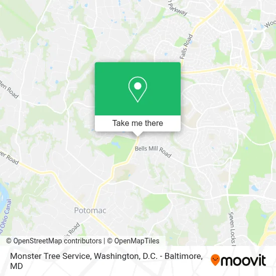 Monster Tree Service map
