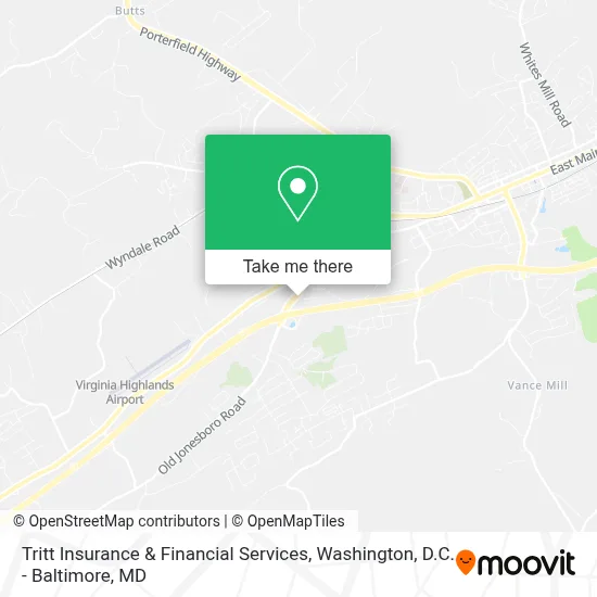 Tritt Insurance & Financial Services map