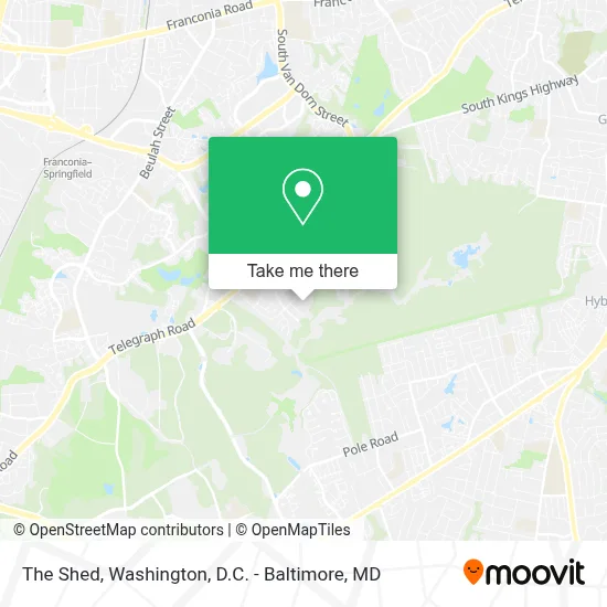 The Shed map