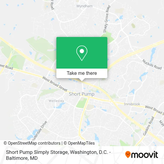 Short Pump Simply Storage map