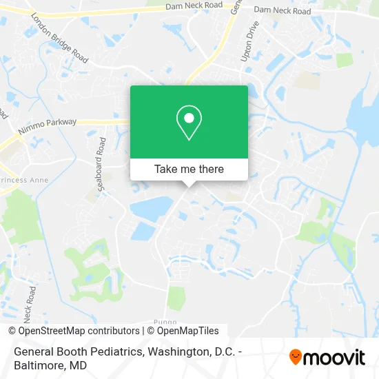 General Booth Pediatrics map