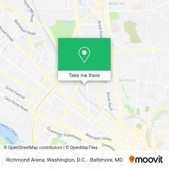 Richmond Arena map