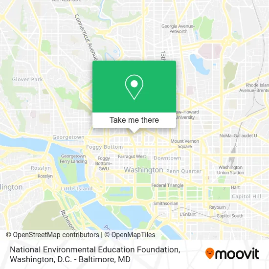 National Environmental Education Foundation map