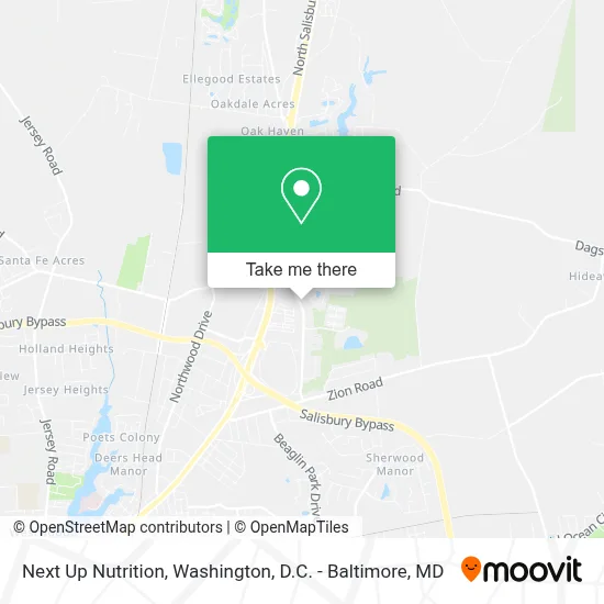 Next Up Nutrition map