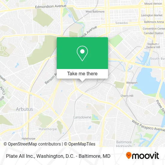 Plate All Inc. map