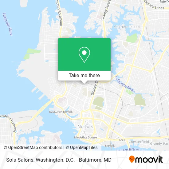 Sola Salons map