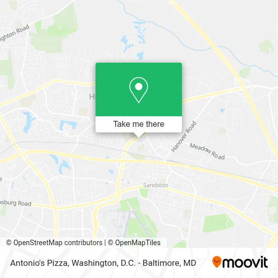 Antonio's Pizza map