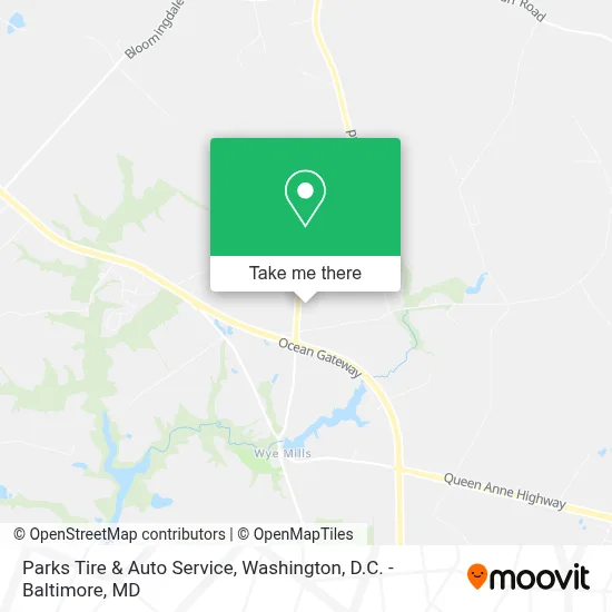 Parks Tire & Auto Service map