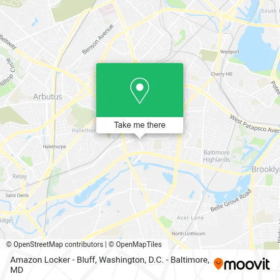 Amazon Locker - Bluff map