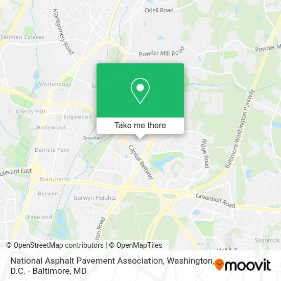 National Asphalt Pavement Association map