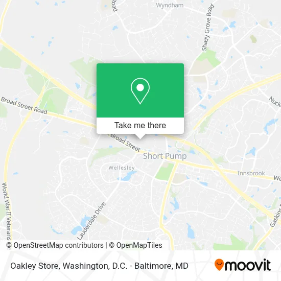 Oakley Store map