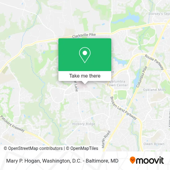 Mary P. Hogan map