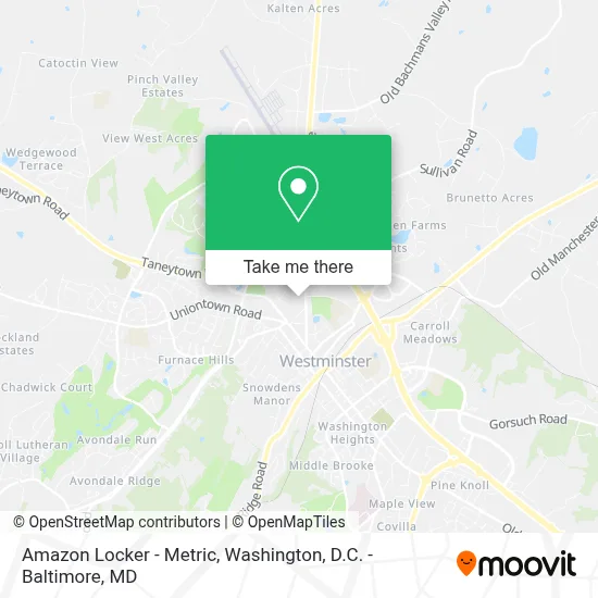 Amazon Locker - Metric map