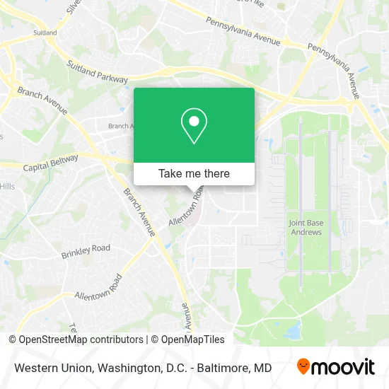 Western Union map
