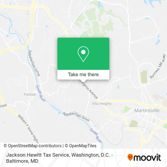 Jackson Hewitt Tax Service map