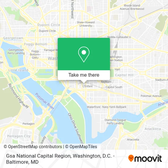 Gsa National Capital Region map