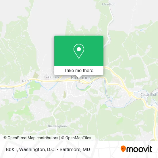 Bb&T map