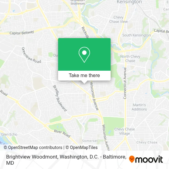 Brightview Woodmont map