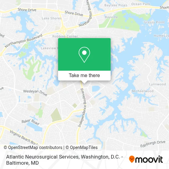 Atlantic Neurosurgical Services map