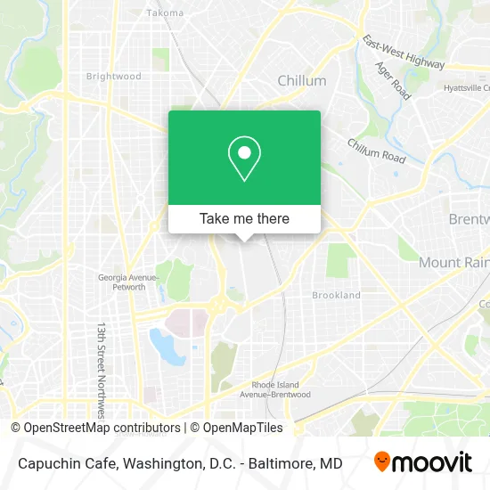 Capuchin Cafe map