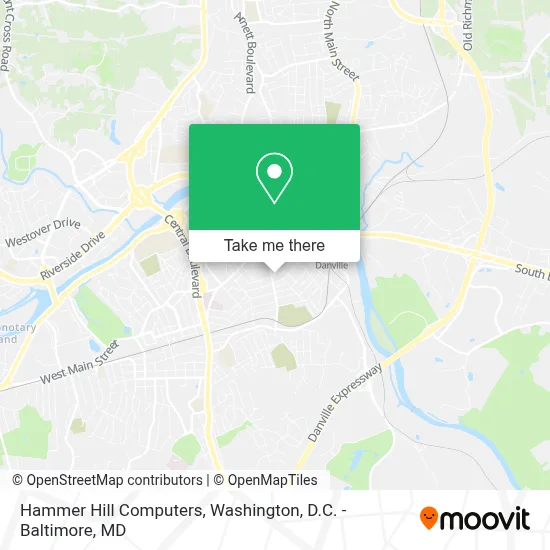 Hammer Hill Computers map